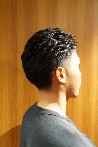 ショート パーマ メンズショート/ 木下拓海のヘアスタイル