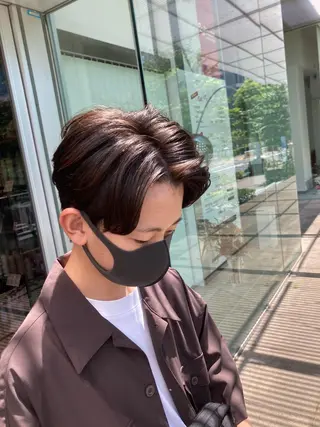 ショート パーマ メンズ 🌟東銀座マンツーマ ン🌟タカナシのヘアスタイル