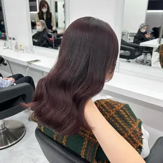 セミロング カラー ヘアアレンジ mai🍑暖色カラー /レイヤー💖のヘアスタイル