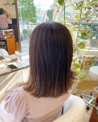ミディアム 艶感🫧透明感カラー YUKARIのヘアスタイル