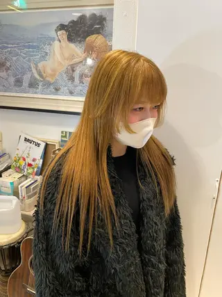 ロング カラー Moca 〰️のヘアスタイル