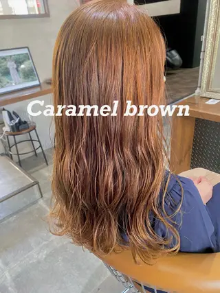 ロング カラー 黒木 栞のヘアスタイル