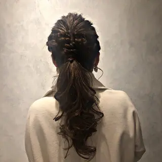 ロング ヘアアレンジ 似合わせスタイル 🌹mao🌹のヘアスタイル