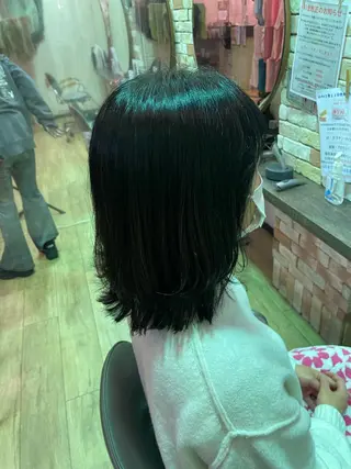ミディアム hair make echo滿木あい花のヘアスタイル