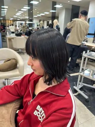 ショート カラー 艶髪 黄金比みくのヘアスタイル