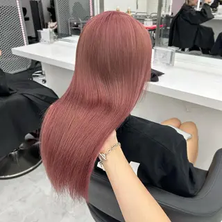 セミロング カラー ヘアアレンジ mai🍑暖色カラー /レイヤー💖のヘアスタイル