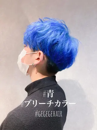 ショート カラー メンズ 宮下 弦也のヘアスタイル