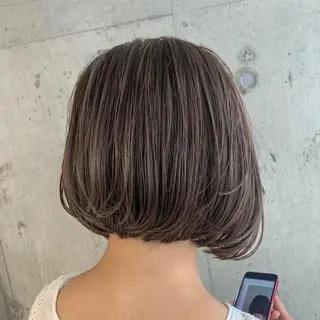 ショート hoNua. 栄/透明感カラーのヘアスタイル