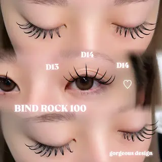 マツエク・マツパ GALN💛mami バインドロックのマツエク・マツパデザイン