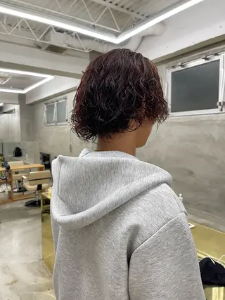 パーマ メンズ メンズカット パーマ[佐橋]のヘアスタイル