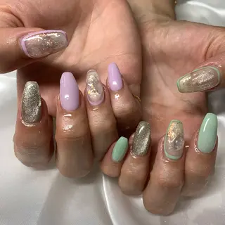 ロング 竹下 凌香のネイルデザイン