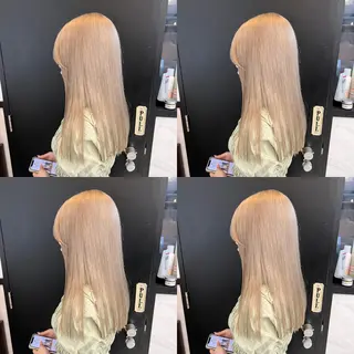 セミロング カラー ✨縮毛矯正✖︎顔周り レイヤー✨ナカムラのヘアスタイル