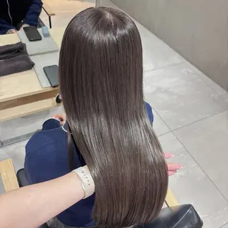 カラー 透明感/グレージュ/ ベージュ/るな🪽のヘアスタイル