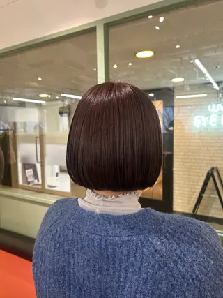 カラー ベージュ/ダブルカラ ー/新潟駅/青柳萌果のヘアスタイル