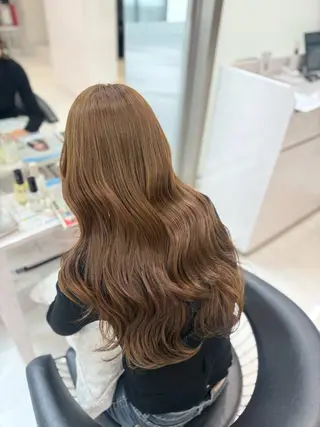 ロング カラー Sae/透け感カラー /盛れる顔周りのヘアスタイル