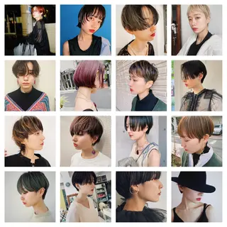 ショート カラー パーマ 小林 明彦のヘアスタイル