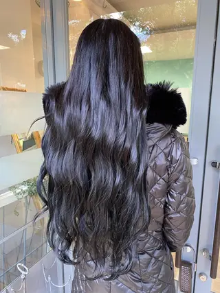 ロング カラー 柳坪 まなのヘアスタイル
