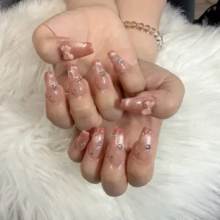ネイル 🎀nana🫧 ワンホンネイル🎀のネイルデザイン