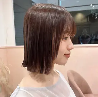 ミディアム ヘアアレンジ🪽🎀 艶カラー/天王寺のヘアスタイル