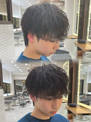 パーマ メンズ 菅野 心悠/メンズヘアのヘアスタイル