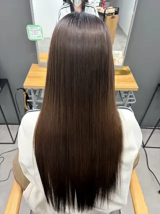 ロング ルプラボウ あいか 韓国ヘア/艶髪のヘアスタイル