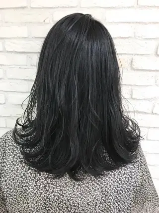 ミディアム カラー 横浜🍒ルーツカラー エクステ/RIEのヘアスタイル