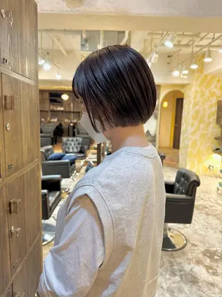 ショート カラー ショート/ボブ /髪質改善/内山翔太のヘアスタイル