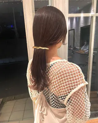 セミロング カラー 🙃 透明感カラー/ボブのヘアスタイル