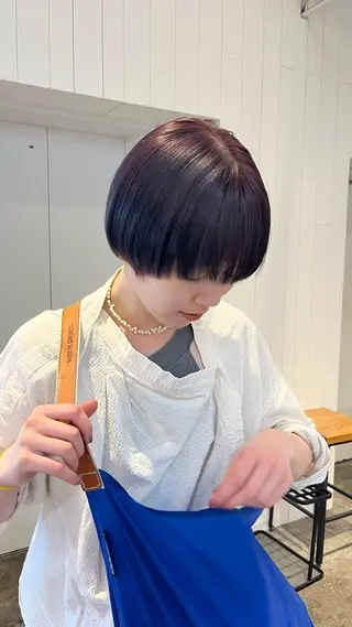 ショート フカミ マナカのヘアスタイル