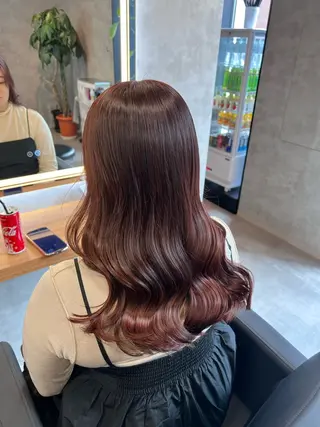 セミロング カラー 💖札幌カラー 指名No.1💖玲奈のヘアスタイル