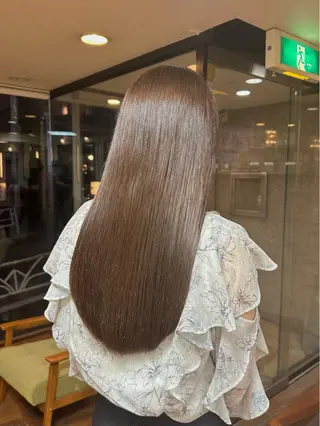 セミロング カラー 矢野 晃平のヘアスタイル