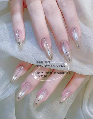 ネイル ラベンダー💖日暮里 ルル💖ネイルのネイルデザイン