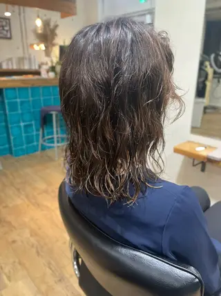 ミディアム パーマ YUKI 新宿カット パーマ/カラーのヘアスタイル