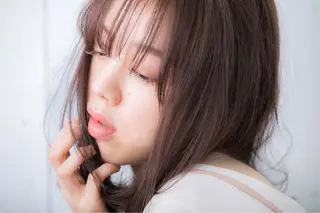 セミロング カラー 艶髪 ♡Tomiyaのヘアスタイル