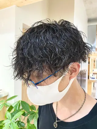 パーマ メンズ メンズブリーチカラー /パーマ ごーた立川のヘアスタイル