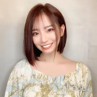 ミディアム カラー 渋谷レイヤーカット❌ 縮毛矯正専門/武田涼のヘアスタイル