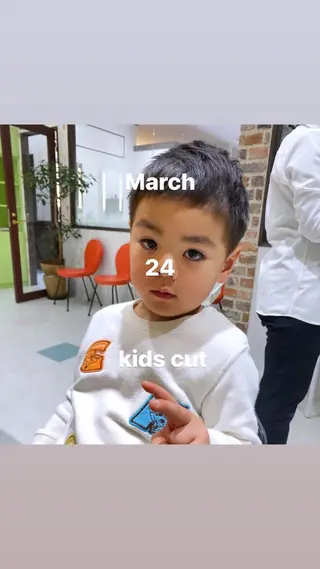 キッズ 山崎 航のヘアスタイル