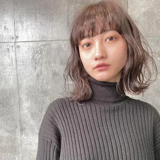 ミディアム カラー 【ダメージレス施術】 【透明感】北村 拓也のヘアスタイル