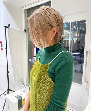 ミディアム カラー ウルフカット ハッシュカット/七海のヘアスタイル