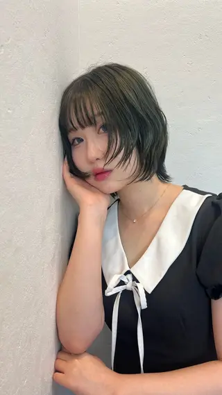 ショート カラー 柔らかい艶暖色 レイヤー🫧姫汝のヘアスタイル