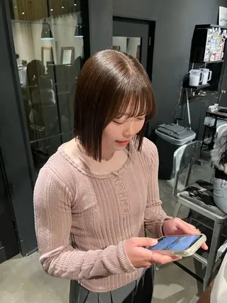 ショート miyabi🌙 大阪／梅田ヘアカラーのヘアスタイル