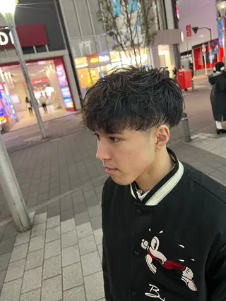 ミディアム メンズ ヒロ銀座　barber shop新宿店所属・長野 風人のヘアスタイル