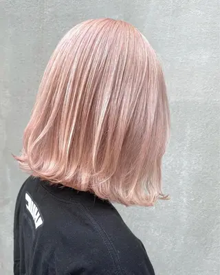 ミディアム カラー ヘアアレンジ 🎀暖色カラー🎀 ♡yurika♡のヘアスタイル