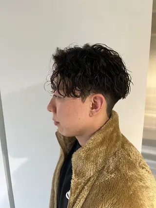 ショート パーマ メンズ 🏆メンズヘア特化 🥇代表りんぺーのヘアスタイル