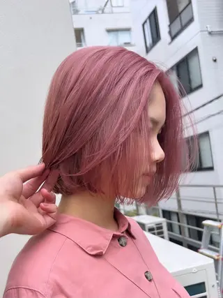 ショート カラー ブリーチ　ハイトーン 特化🌈フジタハルキのヘアスタイル