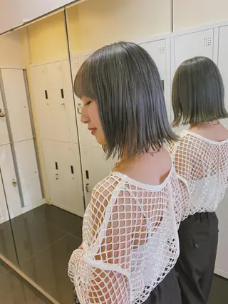 ミディアム カラー ブリーチカラー/ベー ジュ/Hono🦖のヘアスタイル