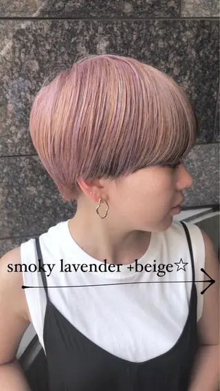 ショート カラーアンドケアリタ kitamuuuのヘアスタイル