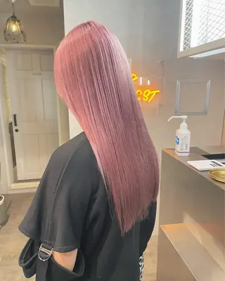 ロング カラー ヘアアレンジ トレンドレイヤー カット/mihoのヘアスタイル