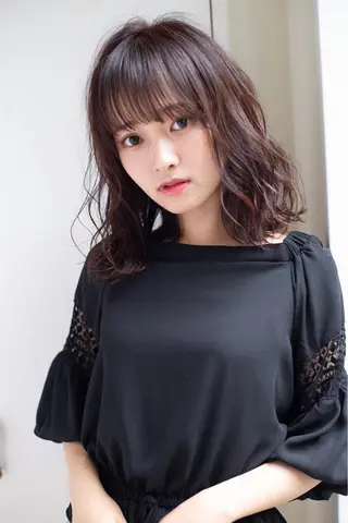 ミディアム パーマ レイヤー/ボブ 高嶋 優のヘアスタイル