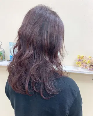 セミロング カラー 立川 奈那子のヘアスタイル